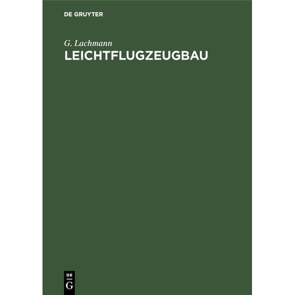 Leichtflugzeugbau, (Hardcover)