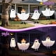 thumbnail image 4 of Set de 4 decoraciones de fantasmas colgantes para Halloween con luz, 4 of 8