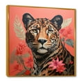 Designart "Colorful Cheetah in Matisse's Sprint" Animals Framed Wall
