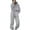 Gray, variant on Honeeladyy Women's Fall And Winter Casual Long Sleeved Sweater Trousers Two-piece Suit