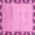 thumbnail image 1 of Ahgly Company Indoor Square Abstract Pink Modern Area Rugs, 4' Square, 1 of 4
