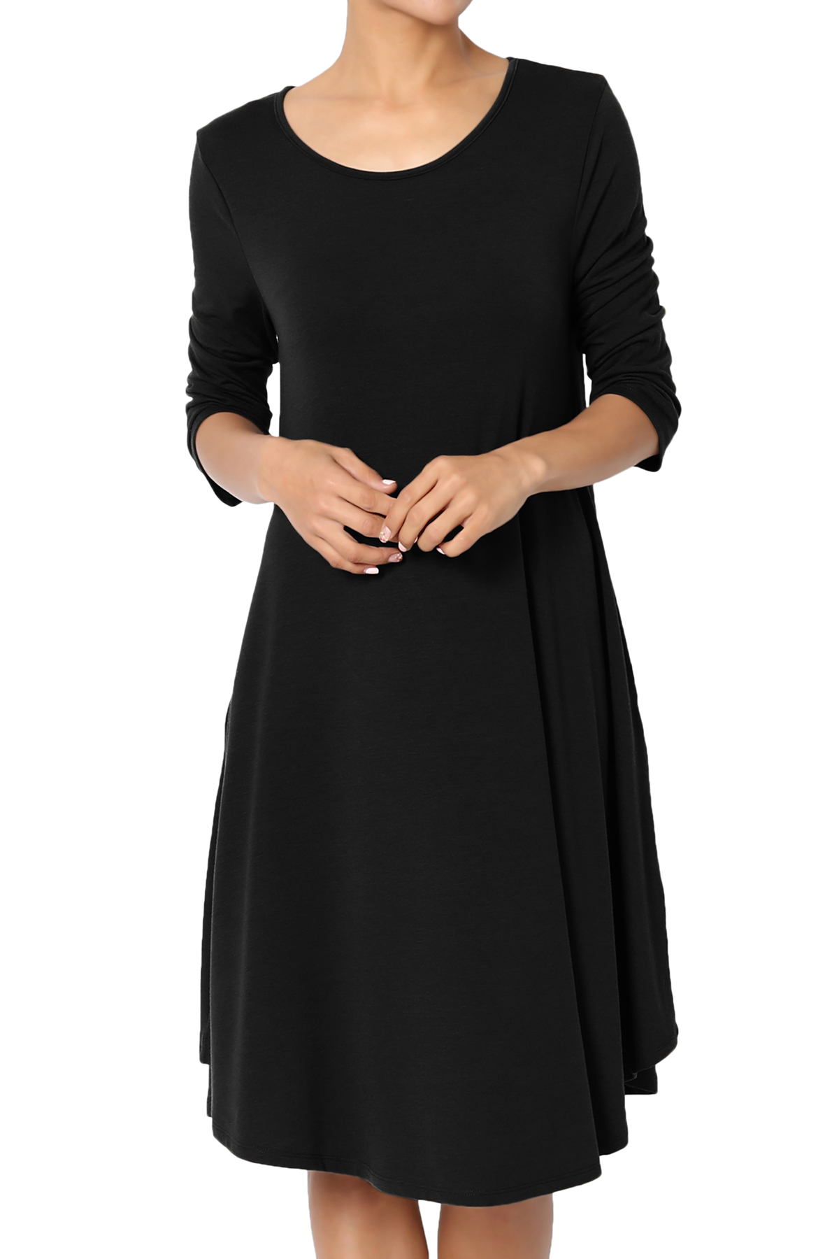 black t shirt dress walmart