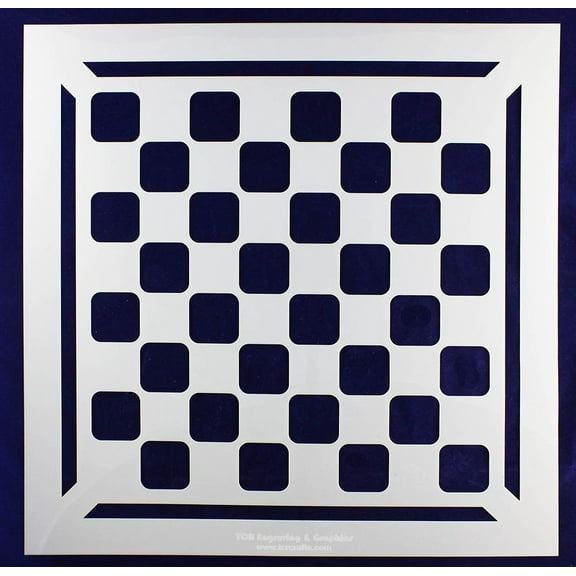 Chess/Checkerboard Stencil w/Border 14 Mil -15" X 15" - Painting /Crafts/ Templates