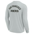 thumbnail image 3 of Unisex Fanatics Gray San Francisco 49ers Elements Super Soft Long Sleeve T-Shirt, 3 of 3