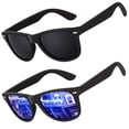 thumbnail image 1 of LINVO Gafas de sol polarizadas para hombres Gafas de sol de conducción Sombras Diseño de estilo retro de los años 80 Cuadrado, 1 of 1