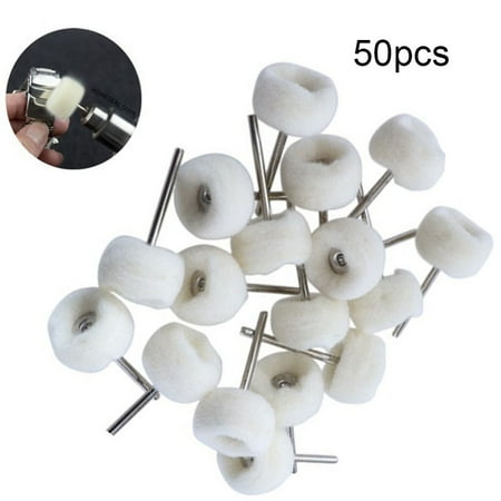 

QIFEI 50 Pcs grinding sanding head 3mm Shank buffing wheels metal Polish Brush