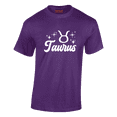 thumbnail image 2 of Respect My Tshirt - Taurus Zodiac Sign Graphic T-Shirt, Astrology Symbol Design, Crew Neck, Purple, Medium, 2 of 5