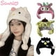 thumbnail image 2 of Gorros de felpa Kawaii Sanrio Hello Kitty, My Melody pompurin, Skullies dulces, gorros de Animes, gorros encorvados, gorro de invierno de moda LIUWENJING unisex, 2 of 2
