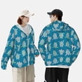 thumbnail image 6 of Daiia Sea Turtle UPF 50+ Sun Protection Hoodie Jacket Lightweight Long Sleeve Sun Shirt for Women Men with Pocket Hiking Outdoor-X-Large, 6 of 9