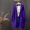 thumbnail image 4 of Uobin Women Oversized Long Knit Cardigan, Open Front Sweater Coat Loose Casual Pocket Outerwear for Fall Winter, 4 of 5