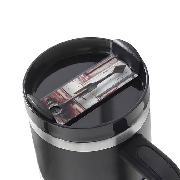 Hirioo Rustic Door Handle Closeup for Stanley Cup Lid Nameplate Personalized Acrylic Nameplate Tumbler Lid Topper(30oz , 40oz)