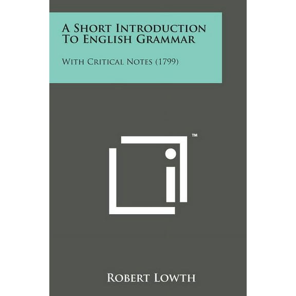 A Short Introduction to English Grammar (Paperback)