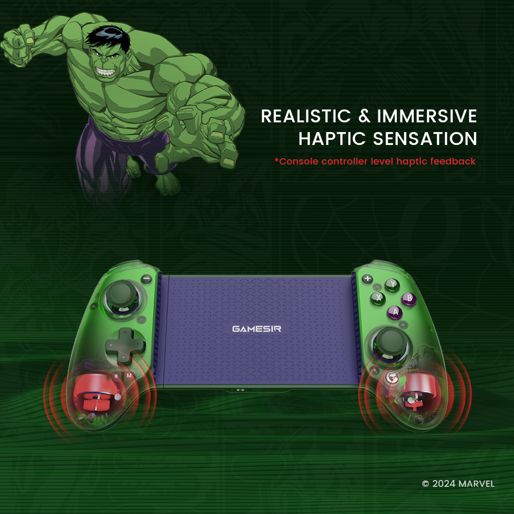 Control Inalámbrico GameSir G8 Plus para Switch, iOS, Android, PC - Gamepad Bluetooth con Versión Hulk Analógico 7