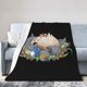 thumbnail image 2 of Manta de franela con diseño de Mi vecino Totoro, elegante funda para una siesta, edredón de invierno para las cuatro estaciones, antimicrobiano, con control de olores, ligero y antiestático, unisex,, 2 of 5