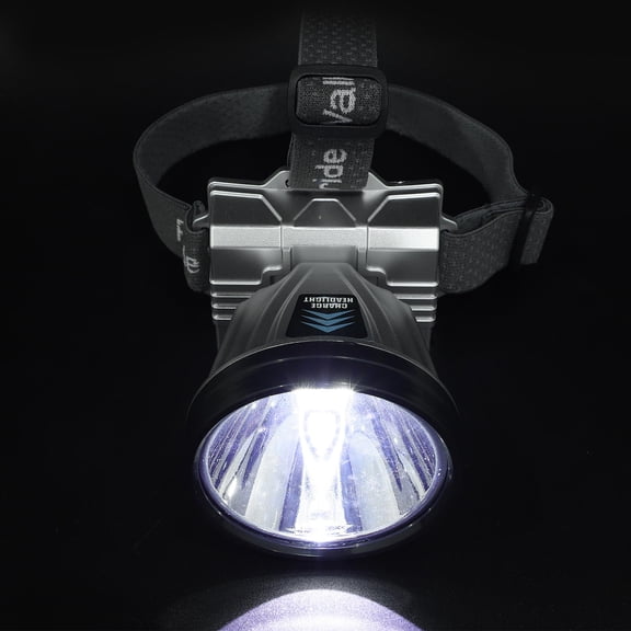 Luxshiny Silver ABS Plastic Headlamp with Intelligent for Outdoor Use