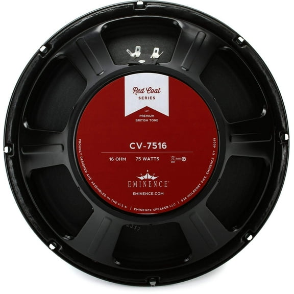 Eminence CV7516 Redcoat Series 12-Inch 75-Watt 16-Ohm Speaker