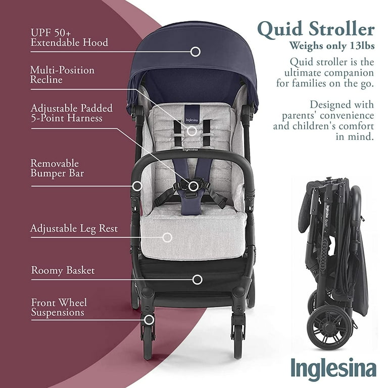 Lightweight stroller deals with extendable hood