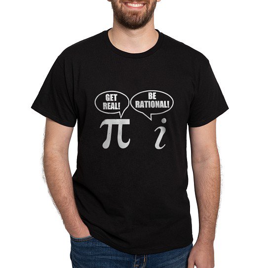 CafePress - Get Real Be Rational Dark T Shirt - Men's Classic Cotton T-Shirts