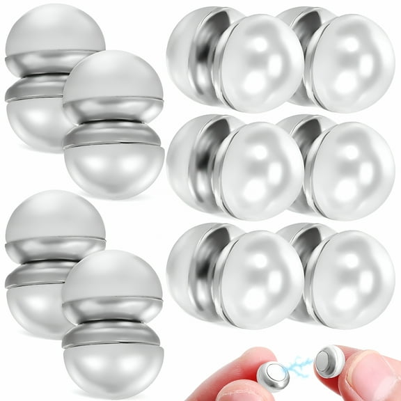 VANIDO 10 Pairs Wedding Veil Weights Dress Weights Hijab Magnet Scarf Pin Clothes Brooch Magnetic Pins Magnets Closure