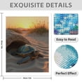 thumbnail image 3 of Diamond Art Kit for Adults, Desert Sunset Turtle Emergence Scene Diamond Painting for Adults Beginners, DIY Diamond Art Painting Kits, 5D Diamond Painting Crafts for Home Decor 12x16 Frameless, 3 of 7
