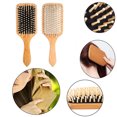 thumbnail image 4 of Natural Boar Bristle Anti-static Paddle Comb Scalp Massage Brush Hair SALE I3K5, 4 of 9
