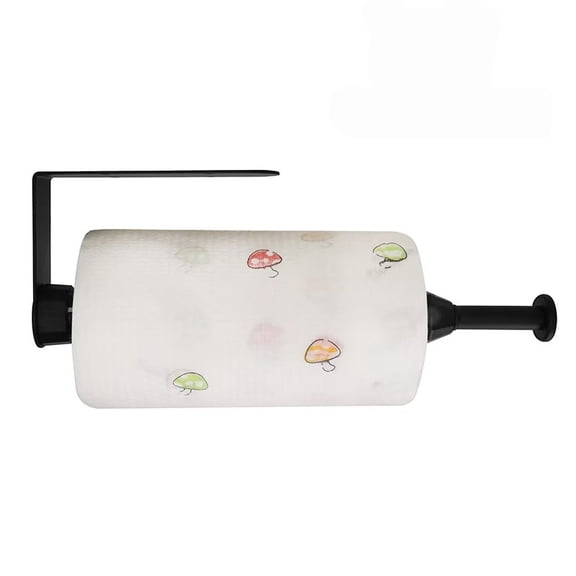 Vruelia Paper Towel Holder Under Cabinet Wall Mount Paper Towel Holder with Damping Kitchen Under Counter Paper Towels Rack