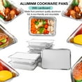 thumbnail image 7 of Armscye 50 Pack 2.25Lb Disposable Aluminum Cardboard Pans, Foil Containers with Cardboard Lids, Aluminum Foil Carry Out Containers with Strong Seal Edge, 7 of 7