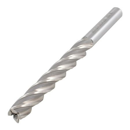 Unique Bargains Unique Bargains Milling Cutter Straight 4 Flutes End Mill 12mm x 14mm x 100mm x 160mm