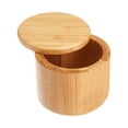 thumbnail image 1 of Boîte de Rangement en Bambou avec Couvercle à Bascule Magnétique, 9 * 9 * 7 cm, 1 of 5