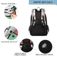 thumbnail image 4 of FORMRS Unisex School Backpack 17" Student Travel Bag with Laptop Compartment, Red Abstract Geometric, 4 of 7