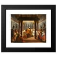 thumbnail image 2 of Jean Alaux 18x15 Black Modern Framed Museum Art Print Titled - Baptism of Clovis (1825), 2 of 5