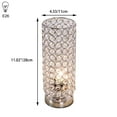 thumbnail image 6 of FSLiving Modern Crystal Diamond Bedside Lamp with Timer Plug in Desk Lamp for Bedroom Wood Decor Nightstand Lamp for Living Room,Dorm,Home Office - Bulb Not Included - 1 Pack, 6 of 6