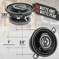 thumbnail image 2 of Pyle PL31BK 3.5-Inch 120-Watt-Max 2-Way Coaxial Speakers, 2 of 5