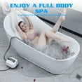 thumbnail image 5 of Thehsnt Remote Control Spa Jet Mat - 6-Speed Adjustable Bubbles with Suction Cups & Pillow for Most Tubs, 5 of 12