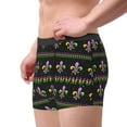 thumbnail image 4 of Balery Mardi Gras Fleur de Lis Men's Boxer Briefs, Soft and Breathable Cotton Underwear with nylon Waistband-XX-Large, 4 of 9