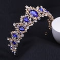 thumbnail image 3 of Tiara Crown for Women,Rhinestone Tree Branch Queen Crowns Wedding Tiaras Crowns Headband (Blue), 3 of 9