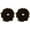 Brown, variant on 2 Pack Hair Scrunchie Headwear Tie Ring Plain Big Hairbands for Women(Black)