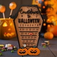 thumbnail image 4 of Harpily Desktop Decor Countdown Halloween Coffin Calendar Decoration Halloween House Shaped Countdown Calendar Cutting Three Decoration Bat DIY Halloween Countdown Calendar, 4 of 4
