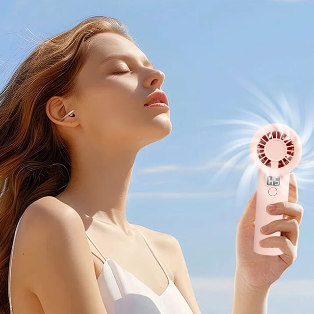 Danhjin Plstic Fan Handheld Mini Fan Portable Handheld Fan Handheld Fan Rechargeable Kitchen Appliances
