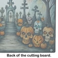 thumbnail image 4 of Calaveras Sugar Skulls Spooky Halloween Glass Cutting Board Large 12 in x 15 in, 4 of 5