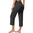 thumbnail image 4 of Women's Yoga Pants Workout Leggings Flare Casual Lounge Pants with Pockets High Waist and Tummy Control, M, 4 of 6