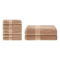 thumbnail image 6 of Superior 2 Piece Bath and 6 Piece Hand Towel Set, Rayon From Bamboo and Cotton, Sand, 6 of 7