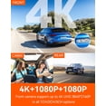 thumbnail image 2 of VANTRUE N4 Pro & 64 GB SD Card : 4K 3-Channel Dash Cam STARVIS 2 IMX678 PlatePix HDR Night Vision 4K+1080P+1080P Front/Inside/Rear Camera Voice Control WiFi GPS 24H Parking Mode Supports 512GB, 2 of 5