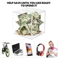thumbnail image 3 of FUTUREORYY Money Bank Clear Bank Acrylic Financial Management Tool 1Set, 3 of 6