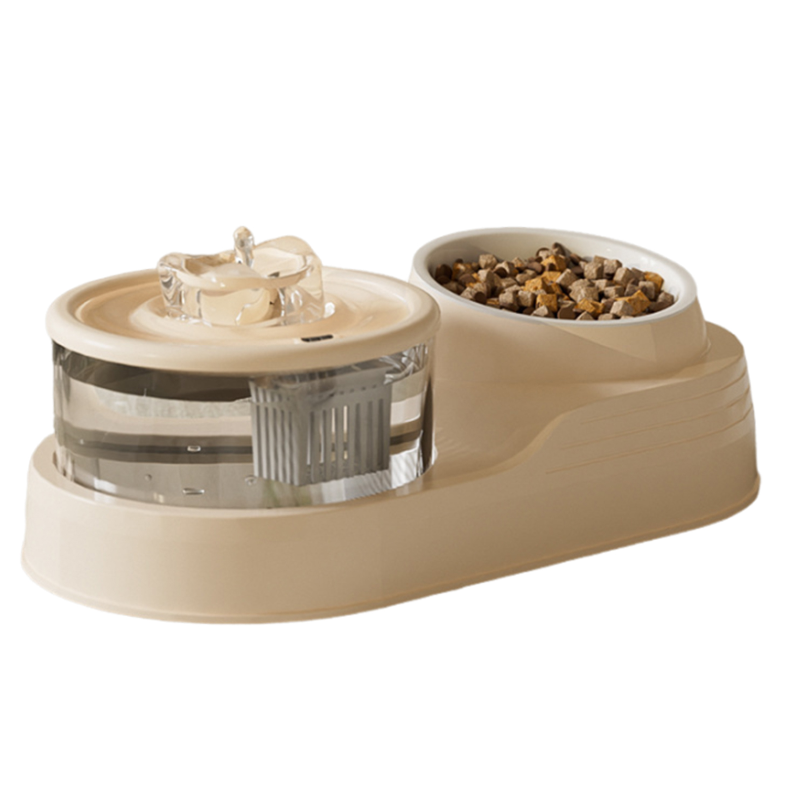 Dog Cats Water Dispenser Automatic Feeders Set Small Automatic Bowl Dispenser for Home or Travel