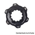 thumbnail image 3 of Bgsha Vélo Moyeu Centre Adaptateur de Verrouillage pour 6 Trous Disque Rotor Noir 1PC, 3 of 9