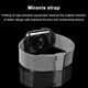 thumbnail image 4 of Compatible con Apple Watch Band 38mm-40mm/ 42mm-44mm Reemplazo de correa de metal de acero inoxidable Levamdar  2033268-1, 4 of 8