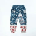 thumbnail image 4 of AUNVITO Boys Girls Sweatpants Winter Christmas Print Elastic Waist with Drawstring Pockets Fleece-Lined Thickened Casual Sporty Long Pants Holiday Style, 4 of 4