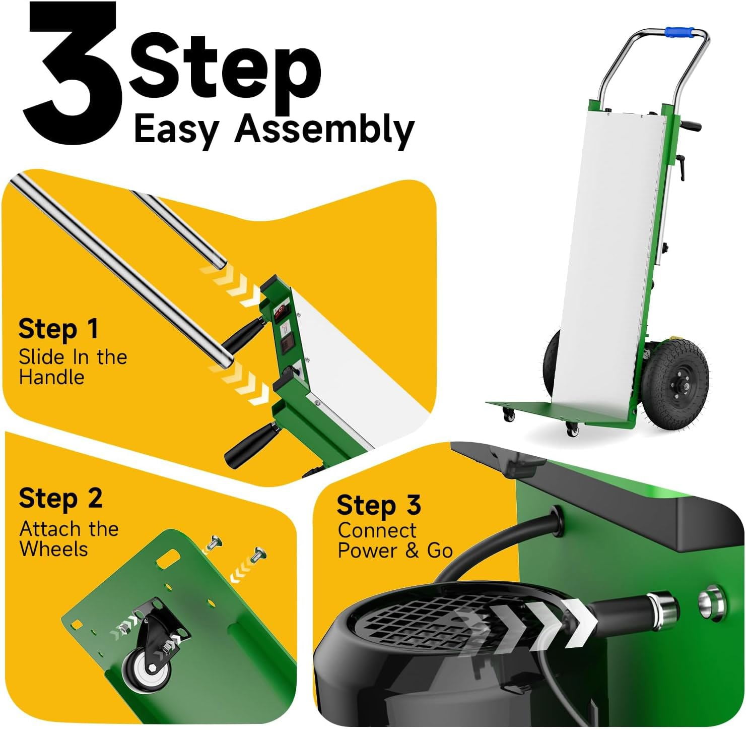 Joreek Electric Stair Climbing Dolly 900lbs Electric Hand Trucks 1300W Heavy Duty Stair Climber for Furniture Logistics Warehouse