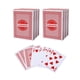 thumbnail image 1 of Gse Games & Sports Expert Cartas Canasta de 6 mazos con valores de puntos, incluye reglas de juego Canasta y manos y pies, naipes tradicionales de juego Rummy (rojo), 1 of 5
